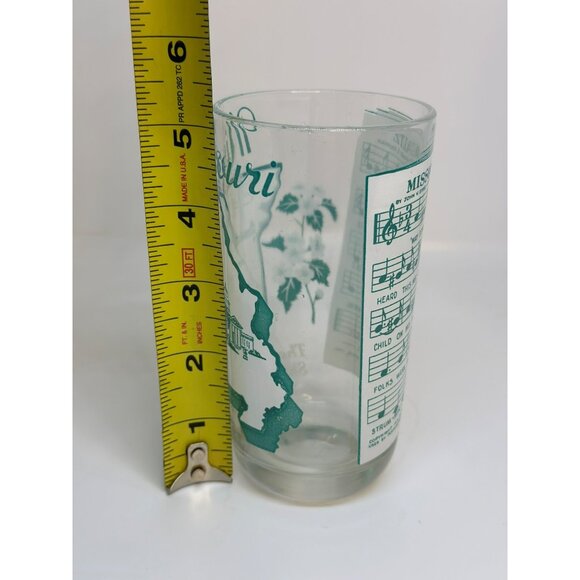 Vintage "Show Me State" Missouri Peanut Butter Glass State Song Souvenir Tumbler - Picture 7 of 7